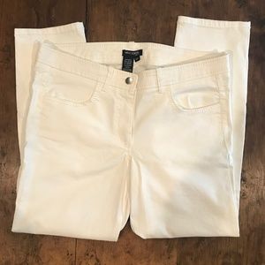 cream coated jeans